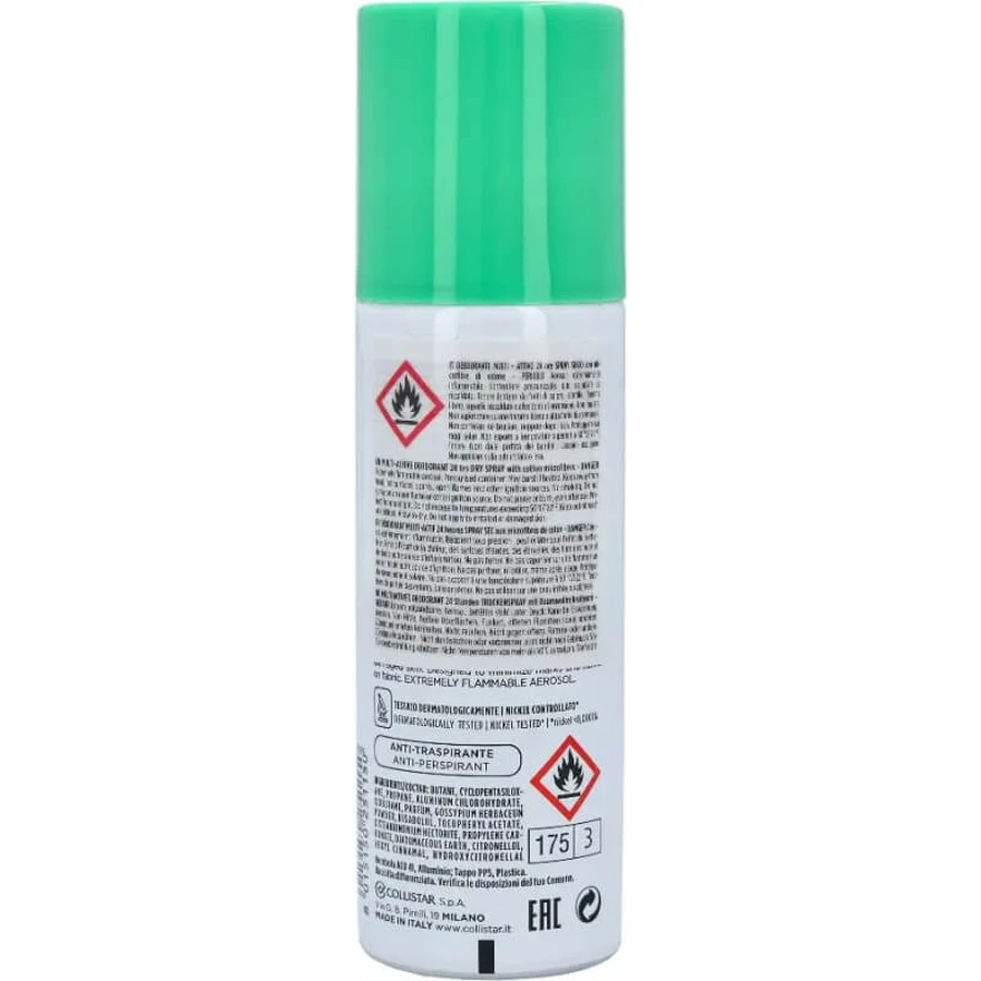 Collistar Perfect Body Edición Especial - Desodorante en spray seco multiactivo de 24 horas, 125 ml