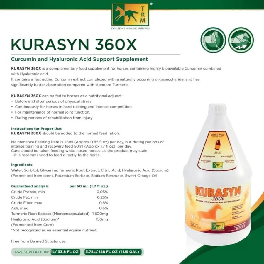 Trm Kurasyn 360x - supplemental feed for sport horses, 1 liter