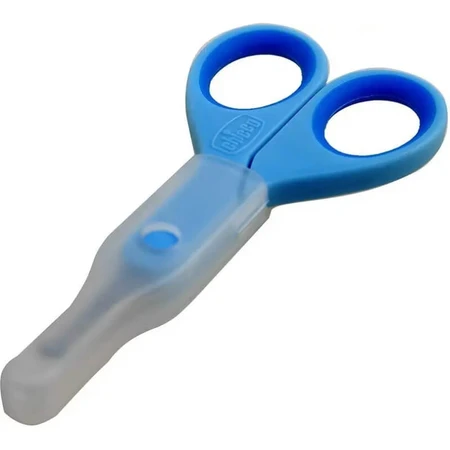 Chicco Baby Scissors for Safe Hygiene, Light Blue