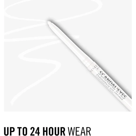 Rimmel ScandalEyes Exaggerate - Lápiz de ojos automático resistente al agua n.º 005 White Snow