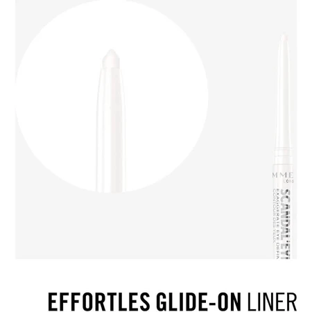Rimmel ScandalEyes Exaggerate - Lápiz de ojos automático resistente al agua n.º 005 White Snow