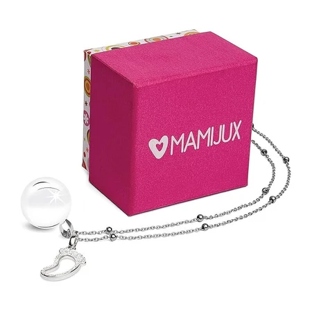 Mamijux Call the Angels - Steel Chain with Silver-Plated Foot Pendant
