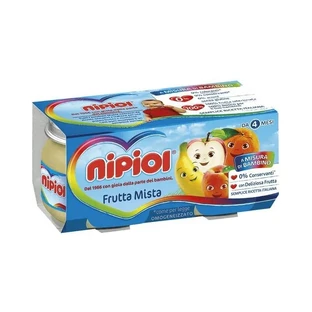 Nipiol Mixed Fruit Baby Food, 6 x 80 g