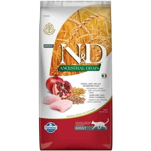 Farmina N&amp;d Ancestral Grain Adult with Spelt, Oats, Chicken, and Pomegranate - Complete Cat Food, 5 kg