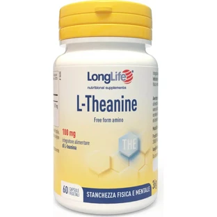 Longlife L-théanine 60 gélules - Complément alimentaire contre la fatigue physique et mentale