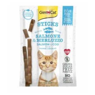 Gimborn Gimcat Lachs- und Kabeljau-Sticks – 4 Katzenleckerlis