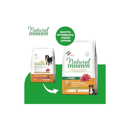 Natural Trainer Specialty Nutrition Lamb - Compleet voer voor volwassen middelgrote en grote honden, 3 kg