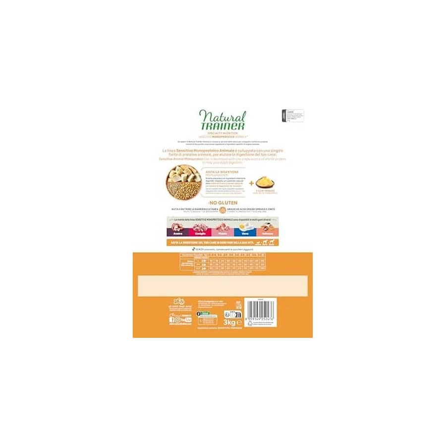 Natural Trainer Specialty Nutrition Lamb - Compleet voer voor volwassen middelgrote en grote honden, 3 kg