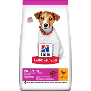 Hill's Science Plan Canine Puppy Small &amp; Miniature droogvoer met kip en kalkoen, 1,5 kg