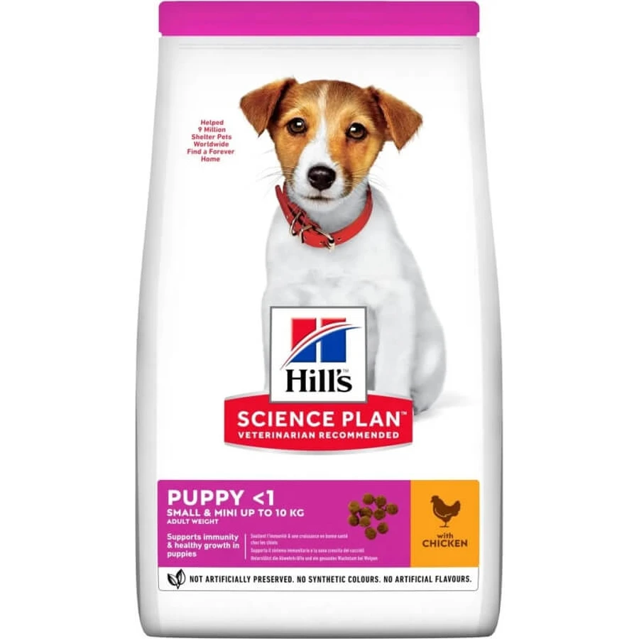 Hill's Science Plan Canine Puppy Small &amp; Miniature droogvoer met kip en kalkoen, 1,5 kg