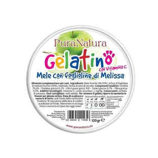 Bruno from Grana Mangimi: Pura Natura Apple-Lemon Balm Gelatin - Dog Supplement, 120 g