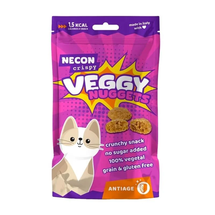 Necon Pet Food Veggy Anti-Aging Nuggets – Ergänzungssnack für Katzen, 85 g