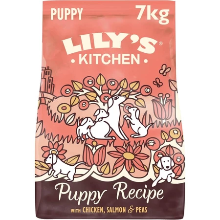 Lily's Kitchen Puppy Recipe: Chicken, Salmon, and Peas - Complete Dog Food, 7 kg