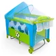 Milly Mally Deluxe 6-in-1 Travel Crib with Changing Table, Rocker, and Wheels - Light Blue