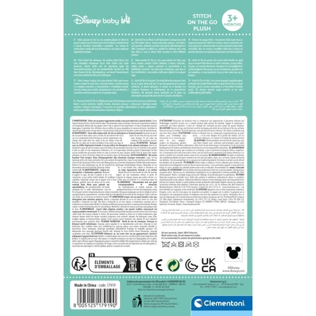 Clementoni Stitch on the Go Plush - Stroller Toy
