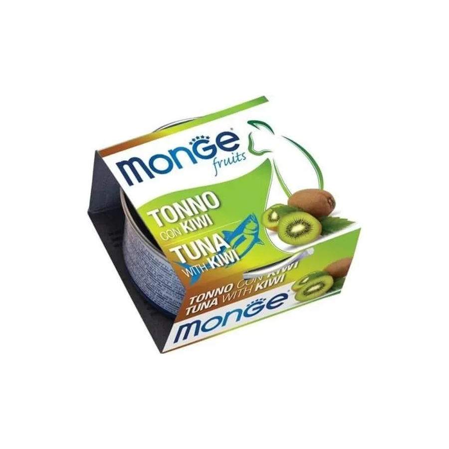 Monge Fruits ton și kiwi – hrană umedă pentru pisici, 80 g