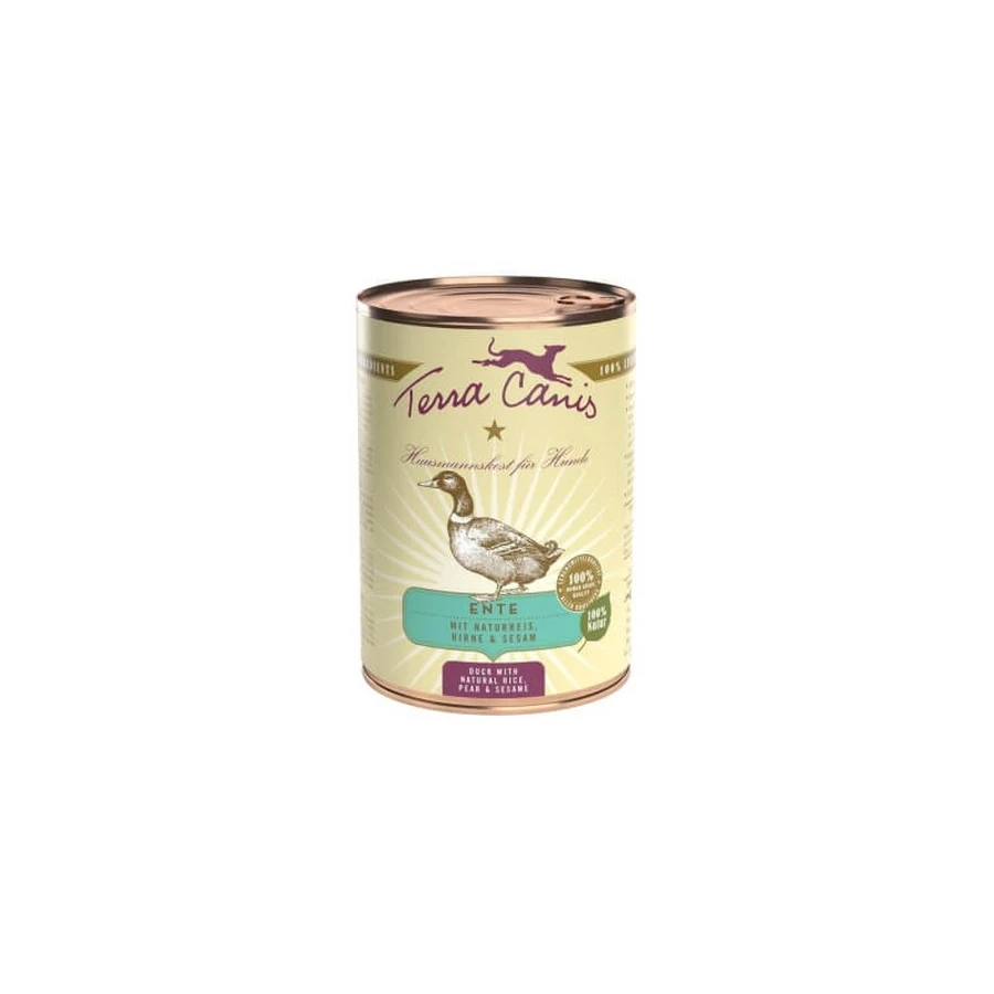 Terra Canis Classic Canard - Aliment complet pour chiens adultes de poids normal, 400 g