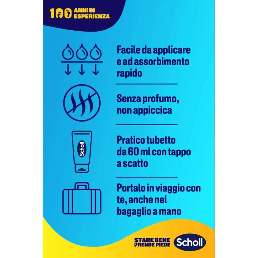 Scholl Pedorex - Crème hydratante pour talons gercés, 60 ml
