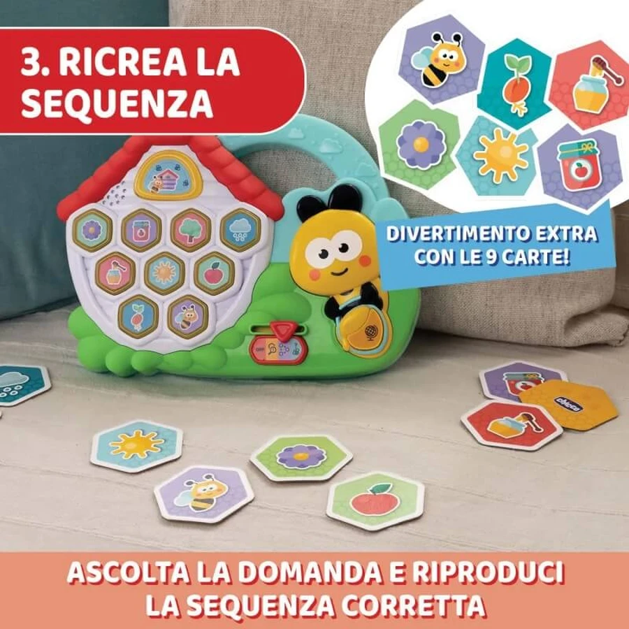 Chicco Sense & Focus Baby Bee: De bijenkorf ontdekken - Elektronisch speelgoed voor kinderen