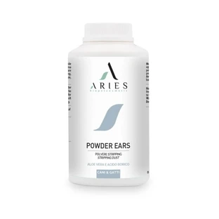 Aries biopetcosmetic Powder Ears - Poudre nettoyante apaisante et protectrice pour les oreilles des chiens et des chats, 25 g