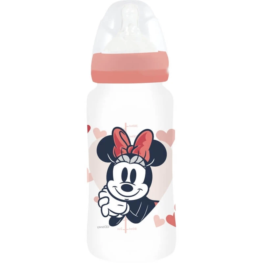 Stor Minnie – butelka przeciwkolkowa z silikonowym smoczkiem, 360 ml: ceny i cechy