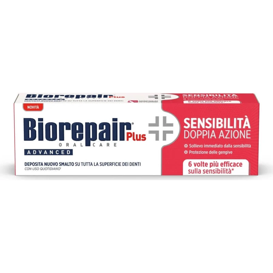 Biorepair Plus Advanced Dual-Action Sensitivity - Toothpaste for Sensitive Teeth, 75 ml