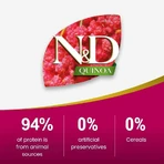 Farmina N&amp;d Quinoa Skin &amp; Coat Arenque y Coco - Alimento completo para gatos adultos con intolerancias alimentarias, 80 g