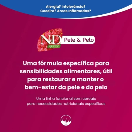 Farmina N&amp;d Quinoa Skin &amp; Coat Arenque y Coco - Alimento completo para gatos adultos con intolerancias alimentarias, 80 g