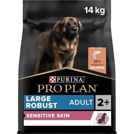 Purina Pro Plan Optiderma Lachs – Alleinfuttermittel für ausgewachsene, große, kräftige Hunde mit empfindlicher Haut, 14 kg