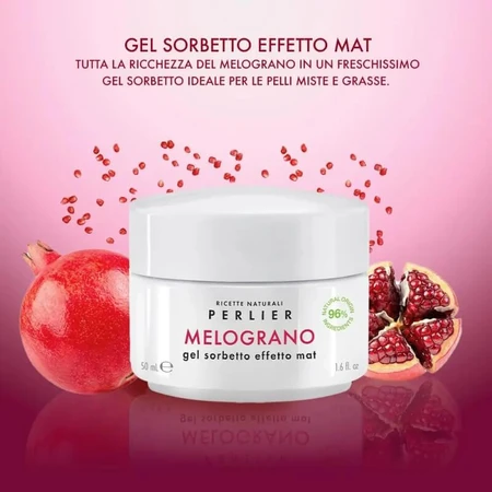 Perlier Pomegranate - Matte-Finish Sorbet Gel, 50 ml