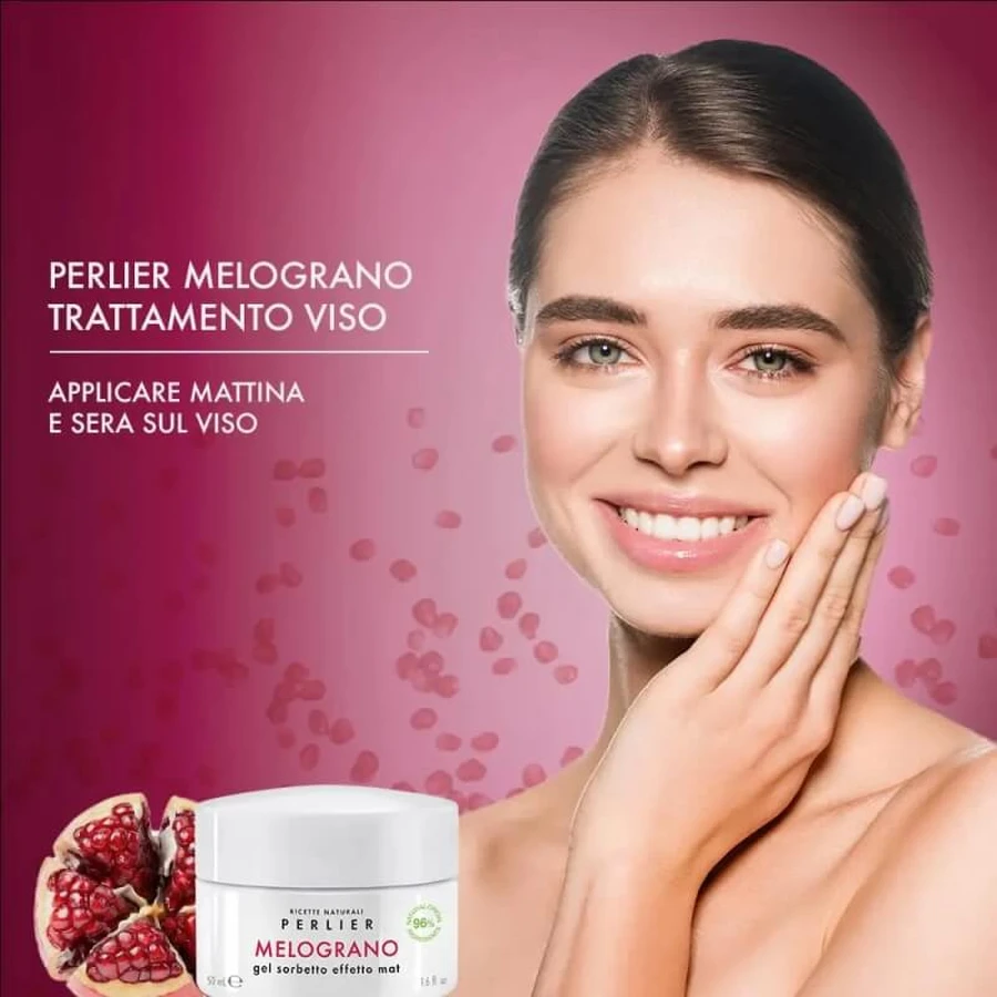 Perlier Pomegranate - Matte-Finish Sorbet Gel, 50 ml