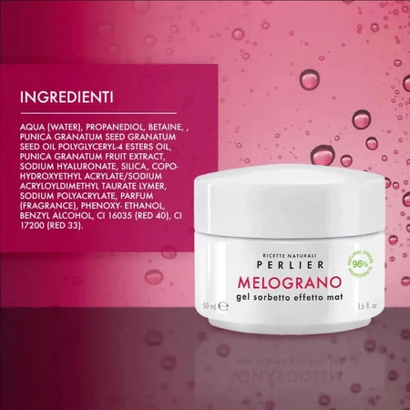 Perlier Pomegranate - Matte-Finish Sorbet Gel, 50 ml
