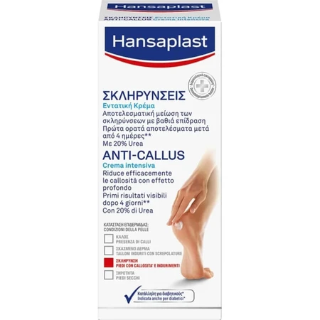Hansaplast Anti-Callus Intensiv-Pflegecreme mit 20 % Harnstoff, 75 ml