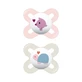 Mam Start nanò - 2 orthodontic pacifiers made of natural rubber, 0–2 months, pink