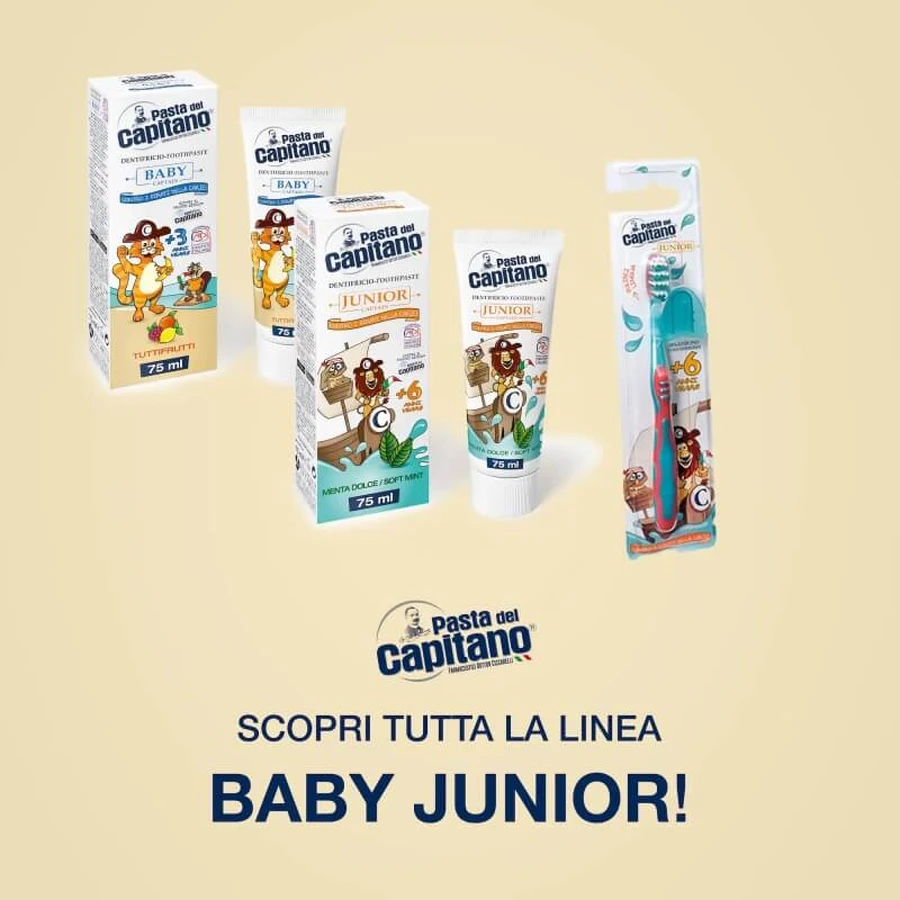 Captain Baby Zahnpasta – Geschmack „Mischfrucht“, ab 3 Jahren, 75 ml