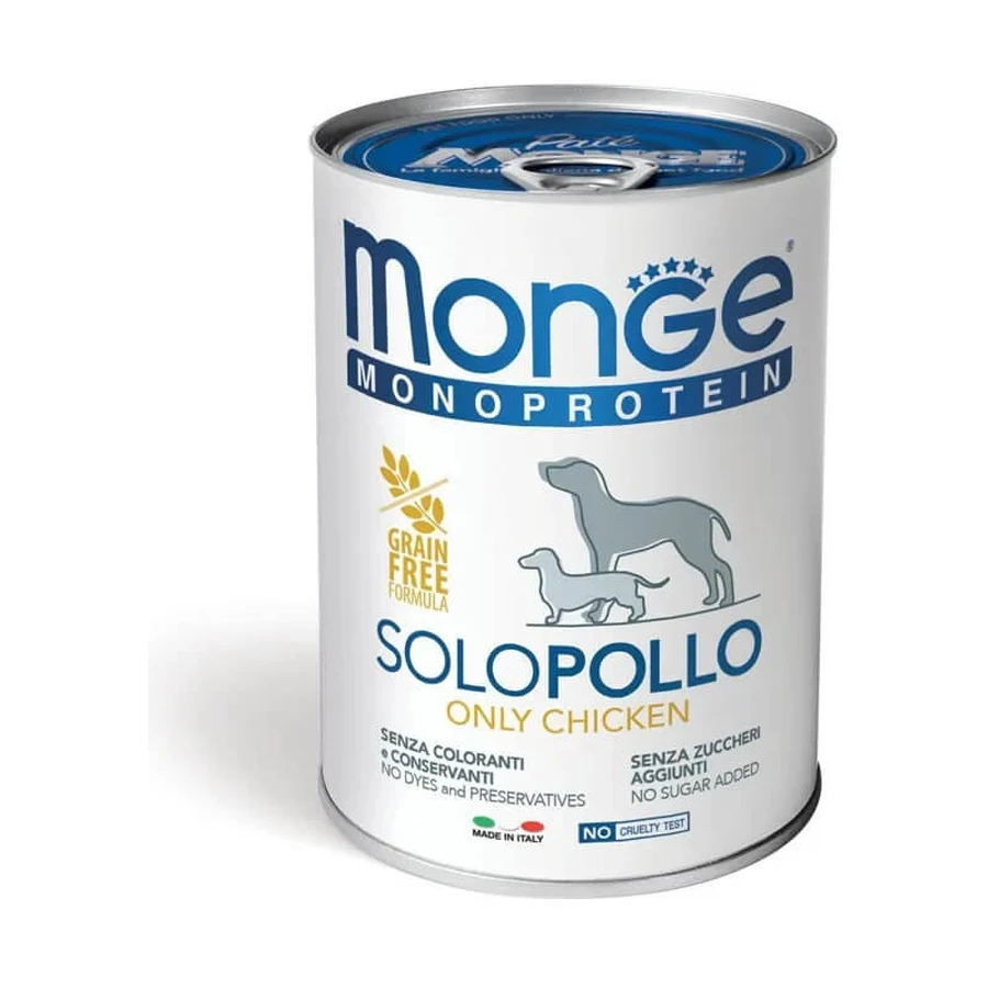Monge Monoprotein Chicken Only - Aliment humide pour chien 400 g