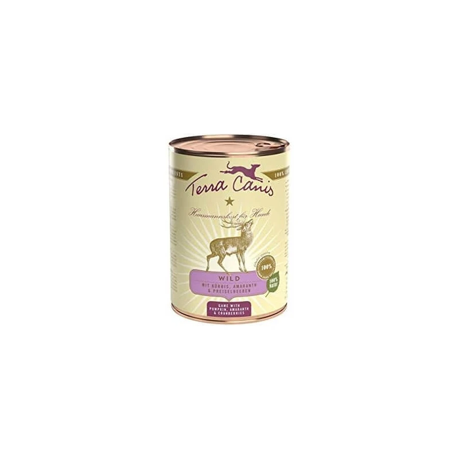 Terra Canis Classic Game – Compleet natvoer voor volwassen honden met een normaal gewicht, 400 g