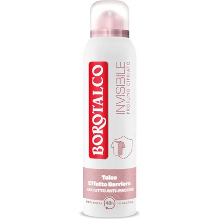 Borotalco Invisible Powdery Scent - 48-Hour Deodorant Spray, 150 ml