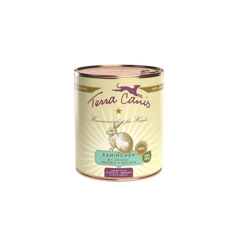 Terra Canis Classic Rabbit - Compleet voer voor volwassen honden met een normaal gewicht, 800 g