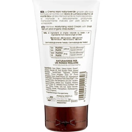 Naturaverde Bio Intensive Moisturizing Hand Cream 75 ml