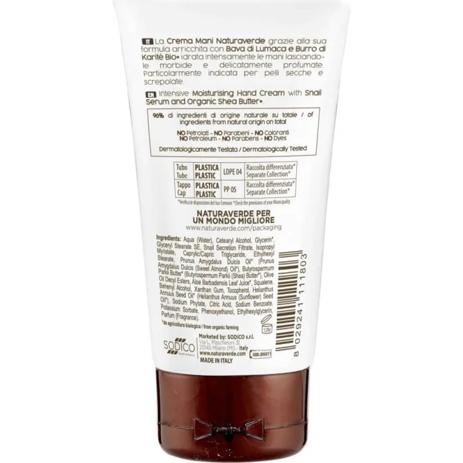 Naturaverde Bio Intensive Moisturizing Hand Cream 75 ml