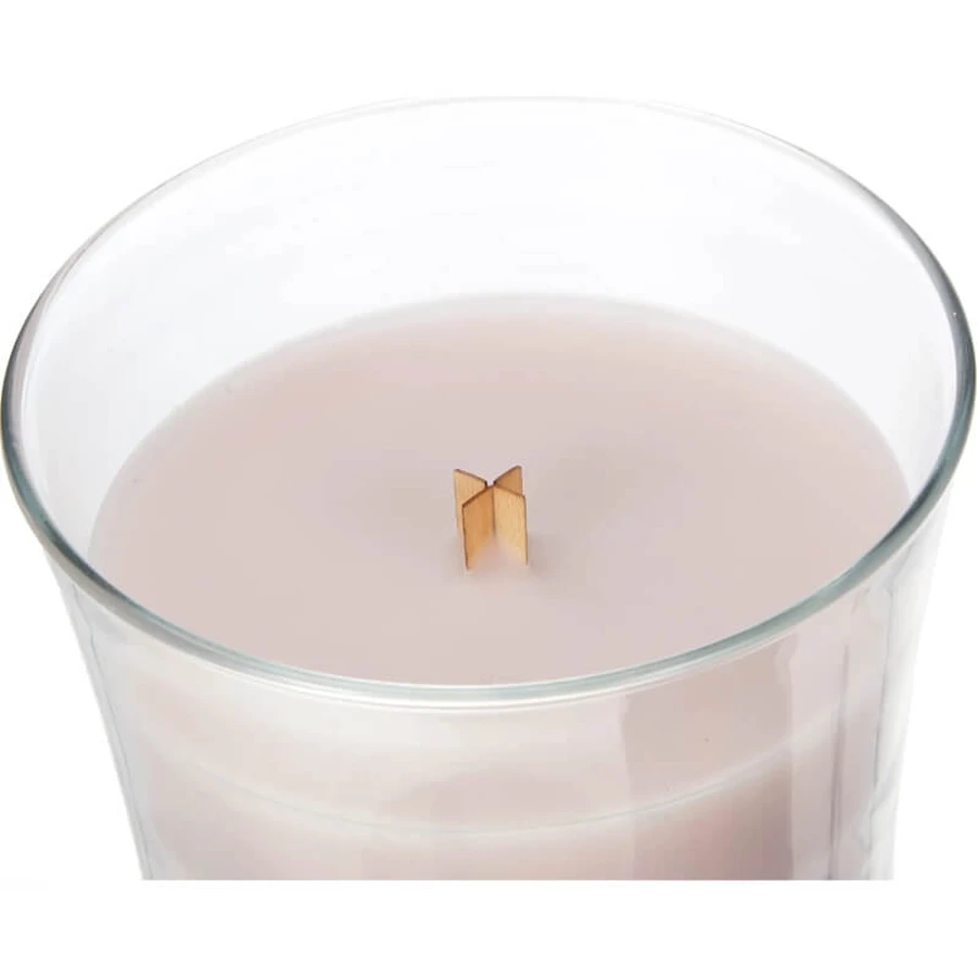 Woodwick Rosewood – Große Sanduhr-Duftkerze, 609 g