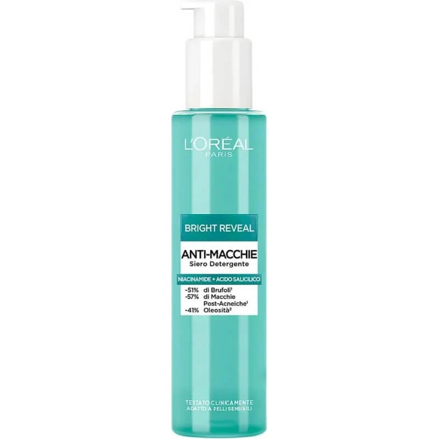 L'Oréal Paris Bright Reveal – Reinigungsgel-Serum gegen Pigmentflecken, 150 ml