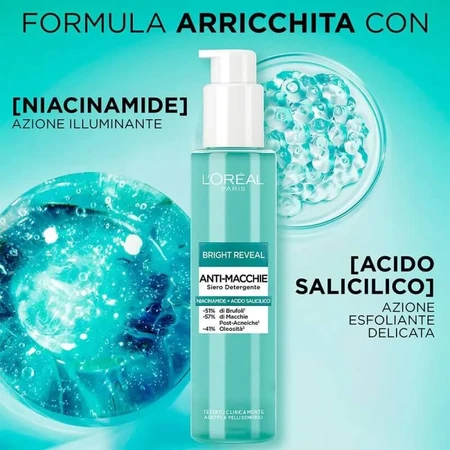 L'Oréal Paris Bright Reveal – Reinigungsgel-Serum gegen Pigmentflecken, 150 ml