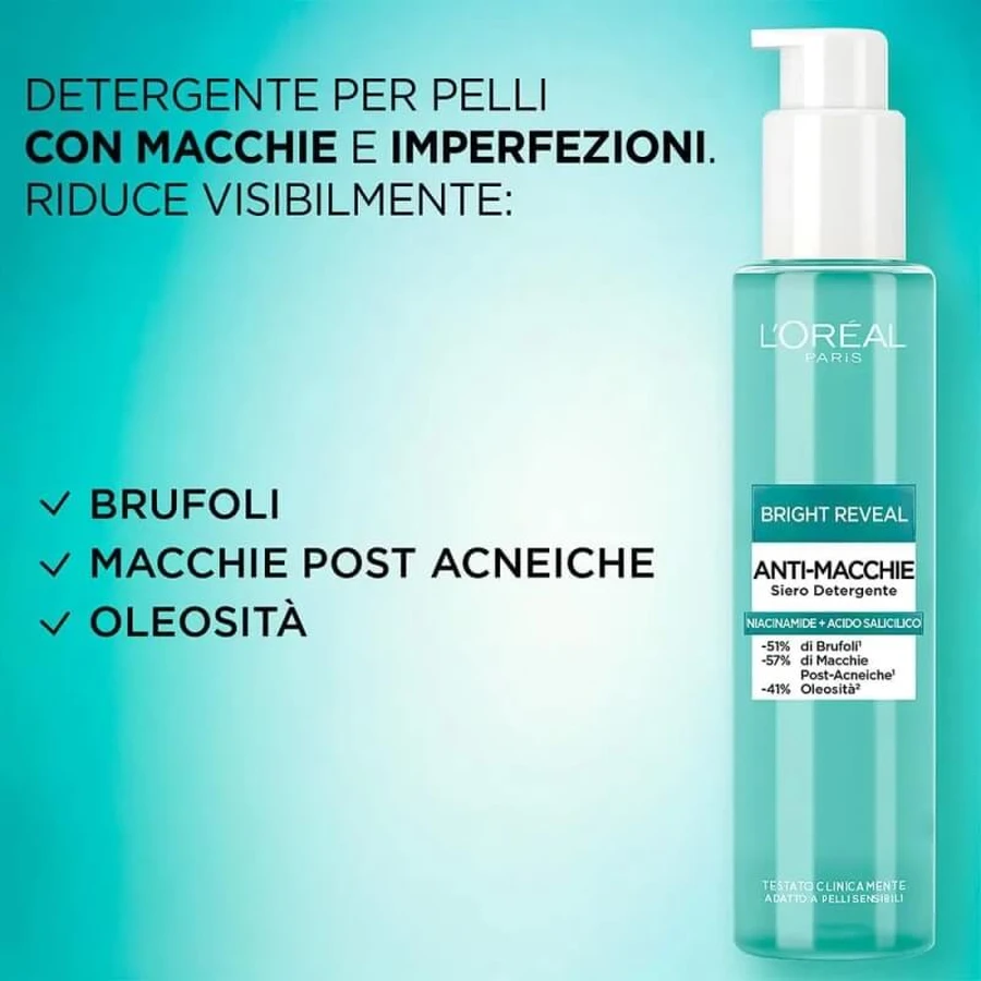 L'Oréal Paris Bright Reveal – Reinigungsgel-Serum gegen Pigmentflecken, 150 ml