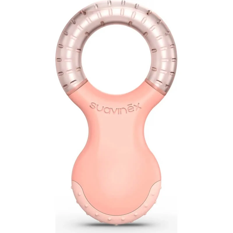 Suavinex Cooling Teething Ring - Teether for 4+ Months, Pink