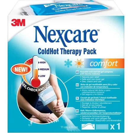 Nexcare Cold-Hot Therapy Pack Comfort - Almohadilla térmica, 11 x 26 cm