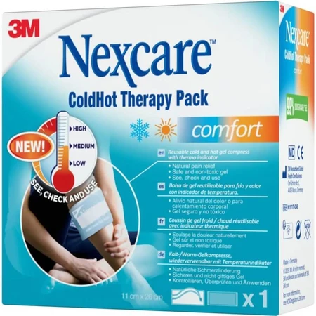 Nexcare Cold-Hot Therapy Pack Comfort - Almohadilla térmica, 11 x 26 cm