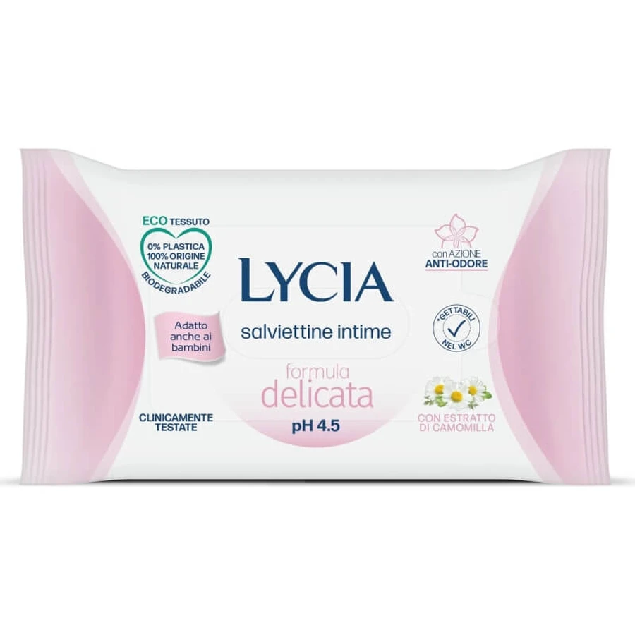 Lycia Kalmerende Bescherming pH 3,5 – 12 intieme doekjes