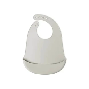 Kiokids Silicone Bib 4m+ - Gray